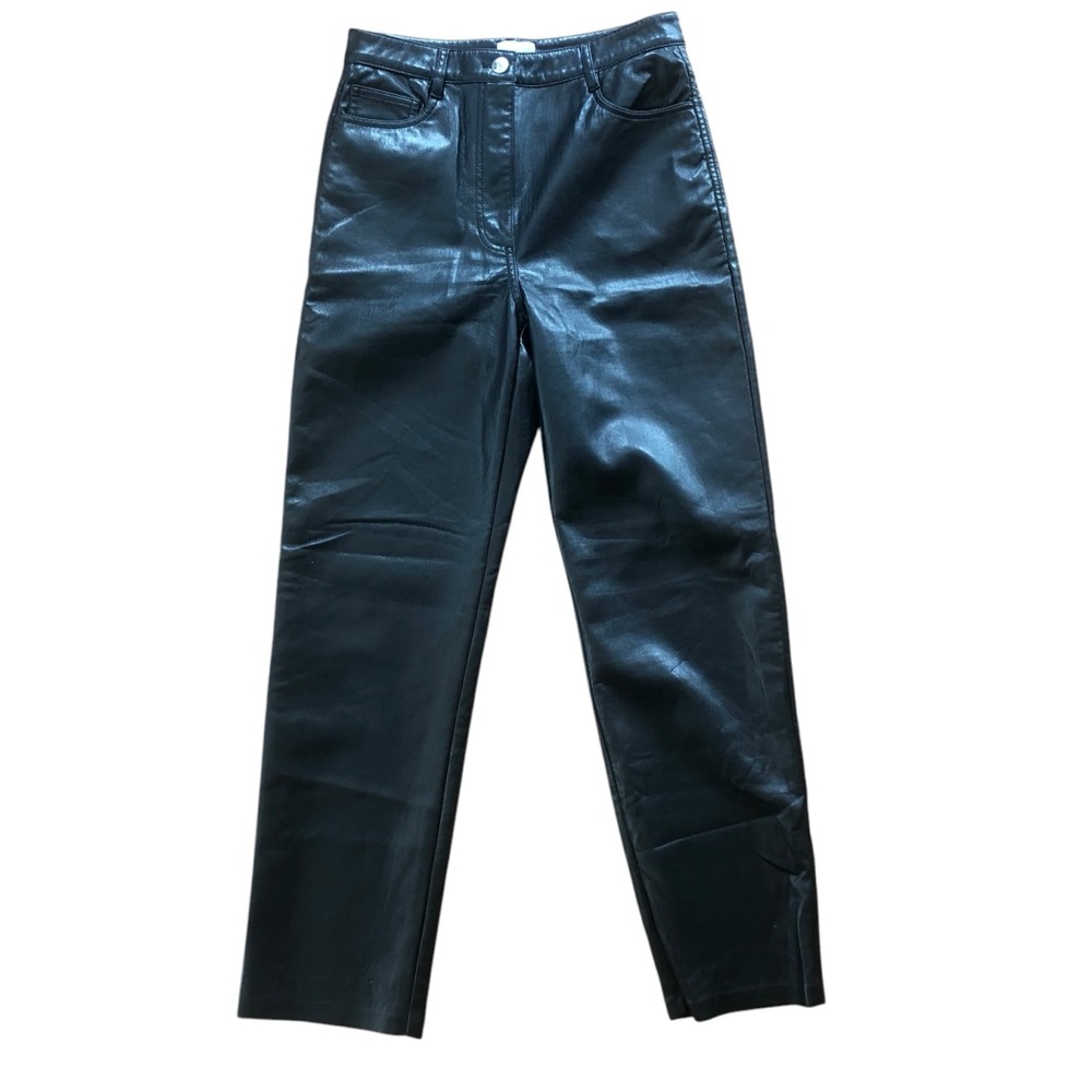 Aritzia Wilfred Melina Faux Leather Pants Black 6